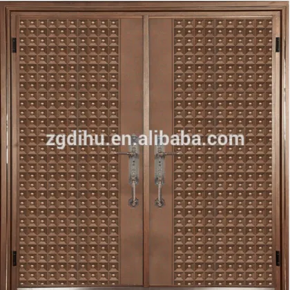 Cast aluminum entrance door