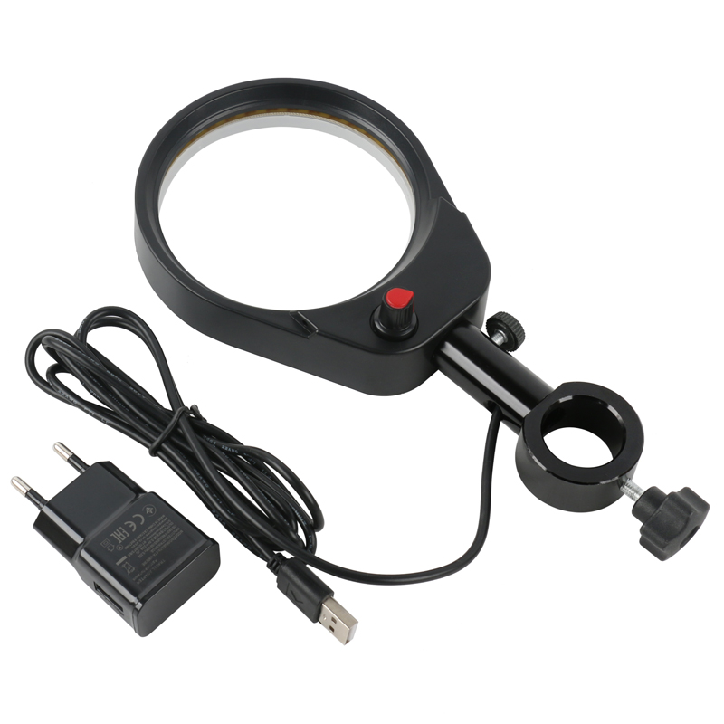 Iluminação de microscópio de estéreo da câmera de vídeo ajustável