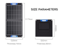 Carregador de painel solar à prova d&#39;água de alta eficiência com USB