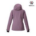 Chaqueta aislante para mujer con capucha extraíble
