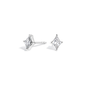1.0 CT 10k အဖြူရောင်ရွှေဓာတ်ခွဲခန်းစိန်လုံး