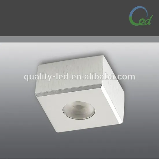 aluminum led ceiling light Surface mounted or Recessed mounted LED puck light DC12V 1w 3w Dimmable