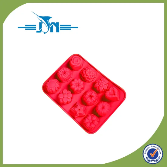 factory offer round shape unique silicone cup cake mold for wholesales