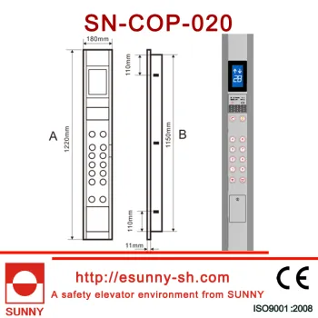 Car Operation Panel for Elevator with Display (CE, ISO9001)