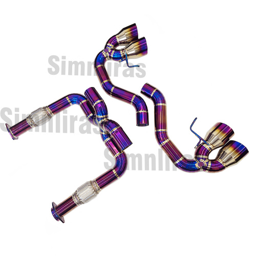 Titanium lila Chevrolet Corvette C8 6.2L 20-24 Pro-1 SS X-Pipe-Auspuff