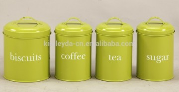 storage canister for biscuit sugar coffee tea