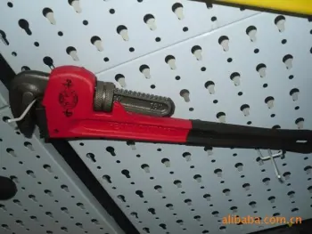 American type heavy duty pipe wrench, plastic dipped