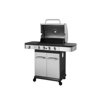 Luxury Outdoor Garden Gas Barbecue Rack Family Party Smokeless Trolley Barbecue Rack