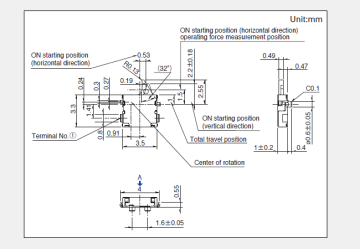 Miniature Two-way Action Detection Switch