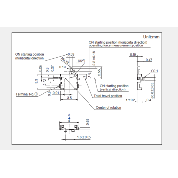 Miniature Two-way Action Detection Switch