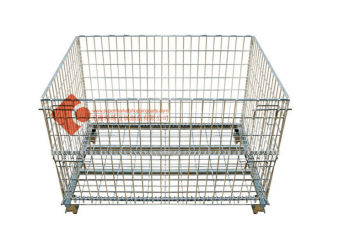 Zinc Plated Cold Wire Collapsible Storage Containers 500kg - 1000kg
