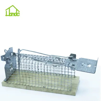 Wooden Base Live  Mouse Trap Cage