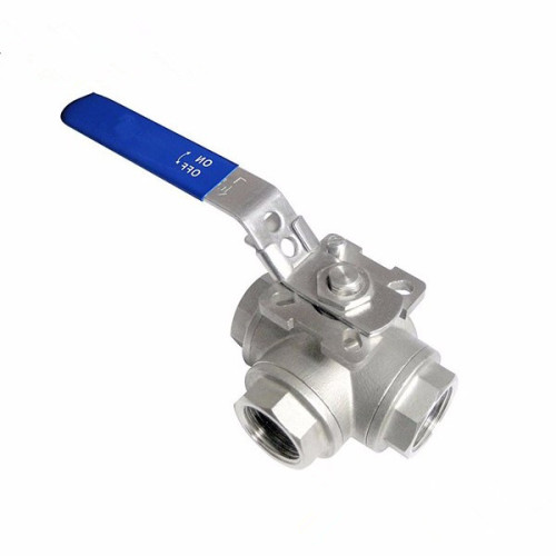 304 Screwed 3 way Ball Valve