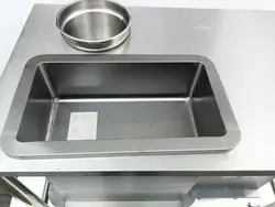 Stainless Steel Electric KFC Chicken Breading Table for Fast Food Restaurants