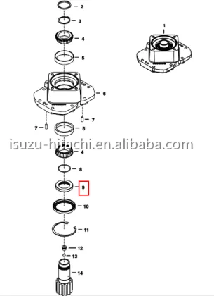 Bobcat 331 Excavator Swing Motor Spacer 6589949