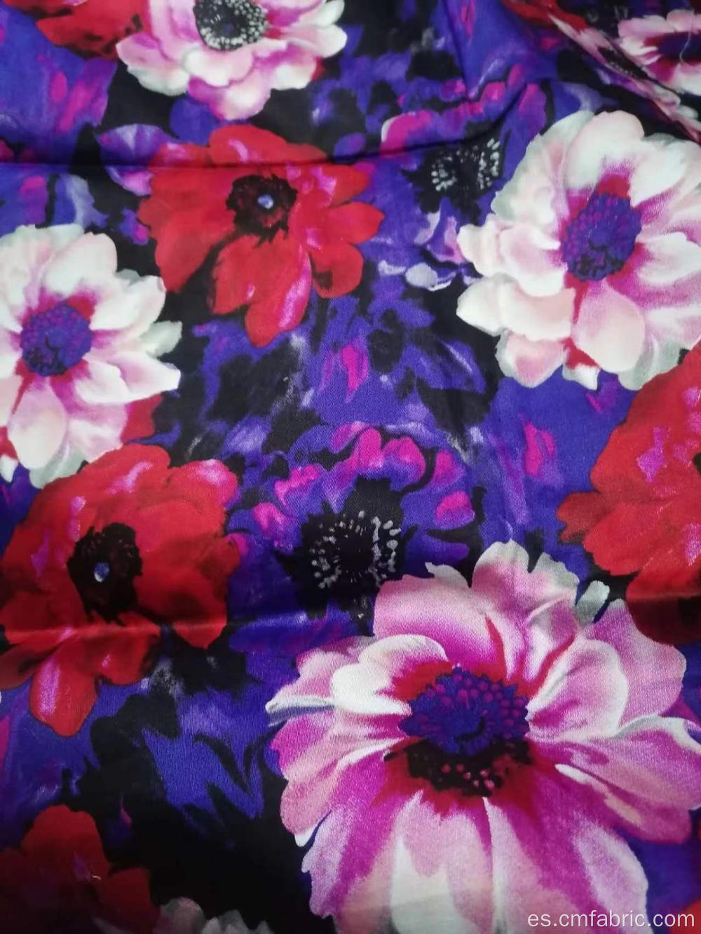 Cotton Sateen Spandex Fabrices impresos digitales 240GSM