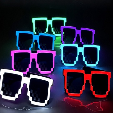 Glow in the Dark EL Wire Glasses - LED Shutter Glasses for Parties and Events
