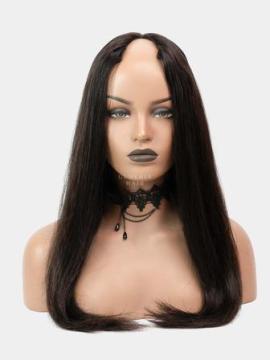 Natural Black Body Wave Human Hair U Part Wig Wear And Go Wig 14-30in