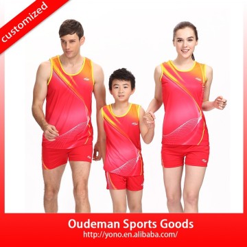 professional latest running jersey design custom running wear YNRW-663 running uniform family uniform