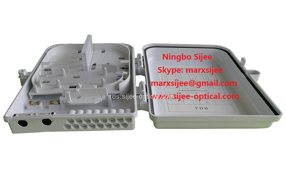 Caja de distribución de fibra óptica PLC de 1x16 Acceso de rango medio