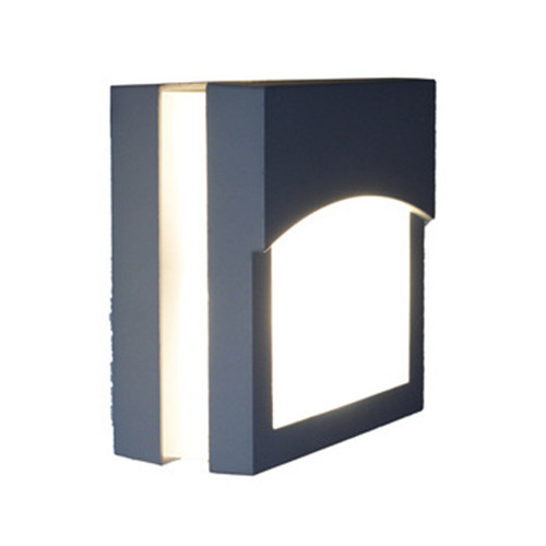 LEDER ʻEleʻele Keʻokeʻo Speacial LED Kūwaho Wall Light