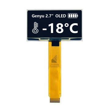 2.7 inch SSD1327 White OLED Display Panel with 128x64 Resolution, 24 Pin I2C/SPI Interface