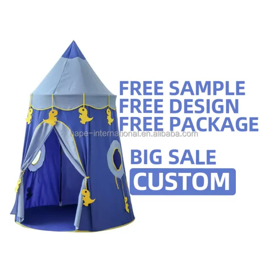 Castle Playhouse Cotton Fabric Teepee: A Cozy Foldable House for Children's Indoor and Outdoor Play