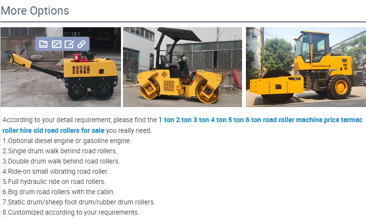 Vibrating road roller road roller