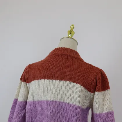 lady's 100%acrylic mohair pollover