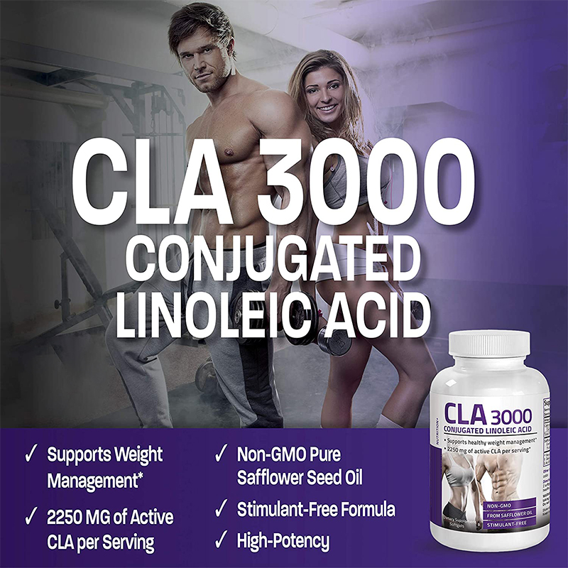 OEM/ODM CLA 3000 Conjugated Linoleic acid weight loss capsules Fat Burn Capsules Body Slimming Capsules