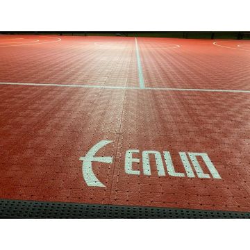 ENLIO FIBA ​​3X3 Half Basketball Court voor Sports Court voor sportschool