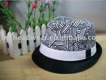 Fashion Girl's Cotton Fedora Hat for wholesale