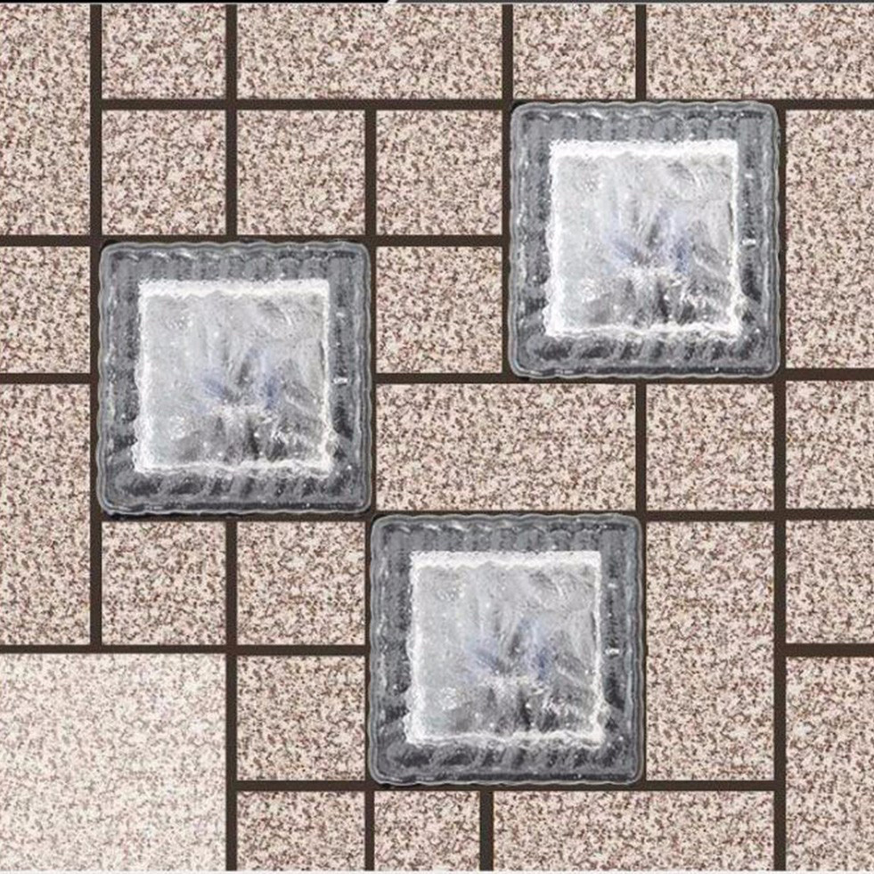 Outdoor Decoration Ip67 Waterproof Driway Solar Panel Brick Deck Lights Ground Buried Solar Brick Light For Garden Pathway5