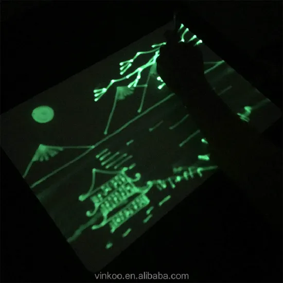 Suron Writing Board Glow Dark with Fluorescent Pen