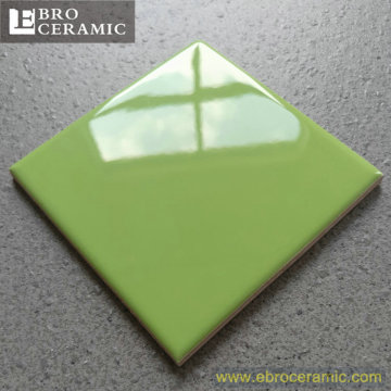Ceramic bevel edge 3D bathroom ceramic tiles front wall cheap price green color 75x150 100x100 100x300mm SW1140
