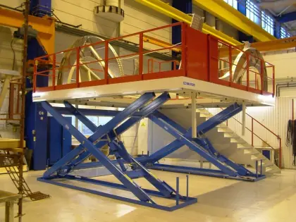 Genie lift guard platform mesh
