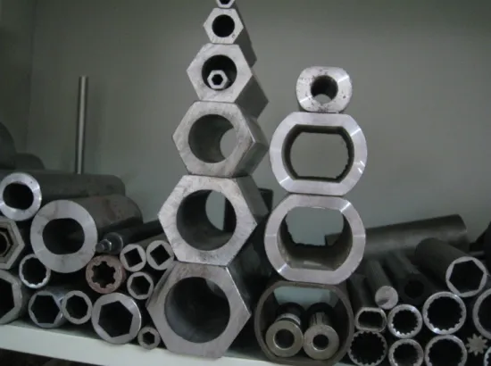 SS Seamless Inside Outside Hexagonal Shaped Tubing Pipe