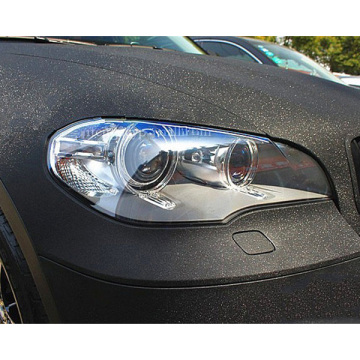 metallic diamond shine black car wrap vinyl