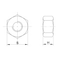 SS304 DIN6923 Hex Flange Nut