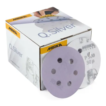 Mirka Q.Silver Sanding Disc 125mm/150mm Silicon Carbide Hook and Loop Sandpaper