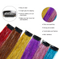 Alileader Wholesale Glitter Sparkling Straight Clip in Hair Tinsel Dazzle Decoration Tinsel Hair Extension Ingen anmeldelser ennå