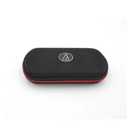 Creative rubber rectangle durable nylon earphone carrying case