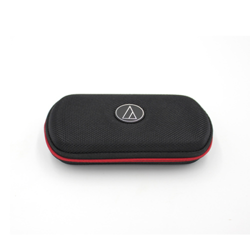 Creative rubber rectangle durable nylon earphone carrying case