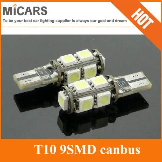 China T10 9 SMD LED canbus error free LED car light