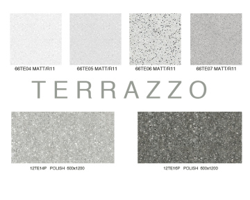 EBRO Céramique 60x60 60x120 3D Picture Terrazzo Look Porcelain Floor Tile