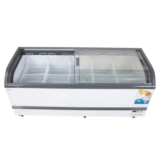 Commercial Supermarket Island Freezer Cold Storage Large Space Ice Cream Freezer