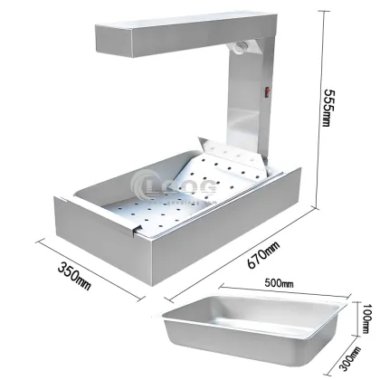 Countertop Food Warmer for Commercial French Fries and KFC Food Display