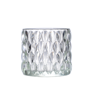 Various styles of glass candle cups can be customized