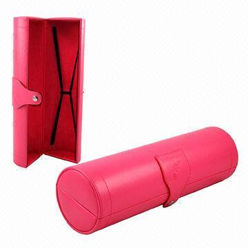 Round Shaped Wine Holder with PU Leather