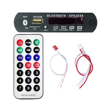 CL312 Bluetooth MP3 Decoder Board with SD Card, USB, FM, and Remote